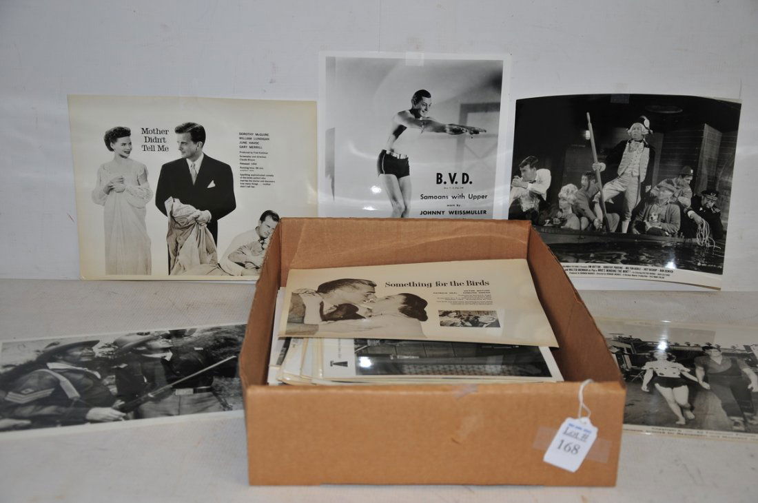 86 Movie stills 8 x 10: to include: Michelle Pfeiffer in Wolf, Kurt Russell in Unlawful Entry, Bob Hope and Phyllis Diller in Eight on the Lam, Emilio Estevez in Young Guns II, Gary Oldman in the Scarlet Letter, Carroll Conn