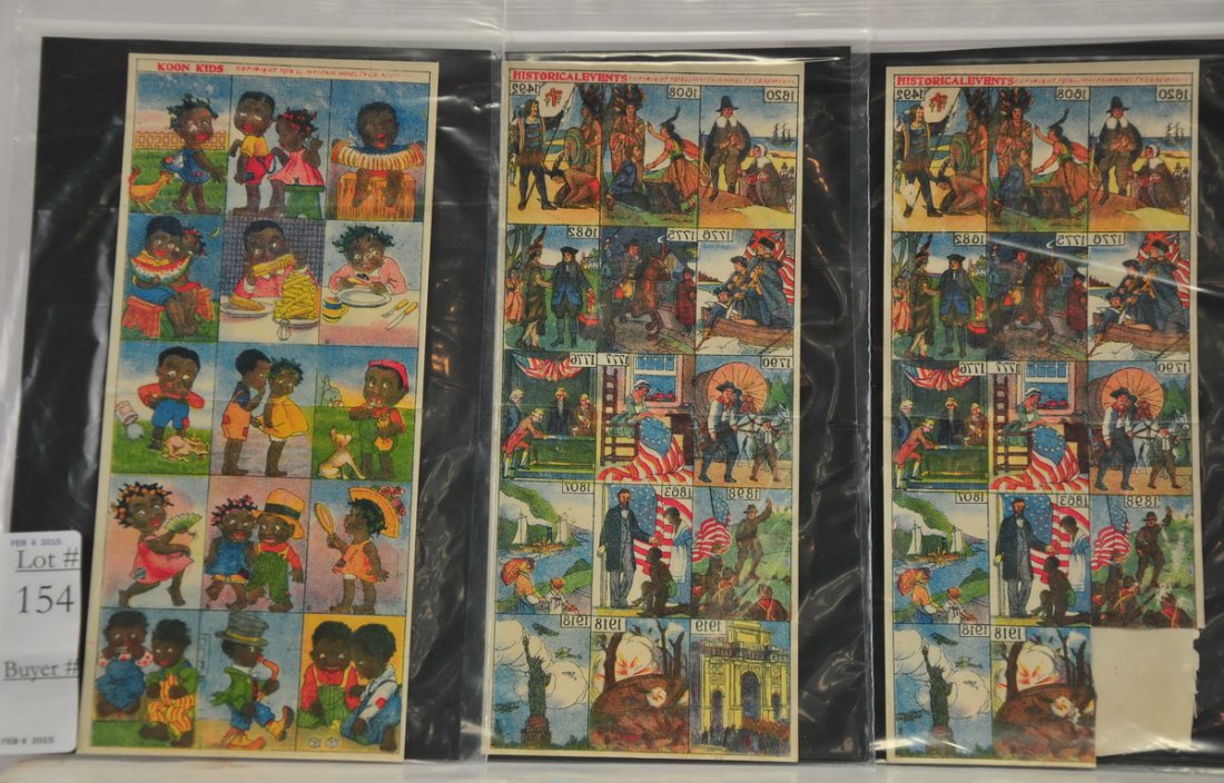 1919 Mayfair Novelty Co, New York: to include: Koon Kids, Historical Events, Flowers, Butterflies, Xmas, Fairy Tales, Wild Cats, and Kiddie Car Kids,15 sheets total.