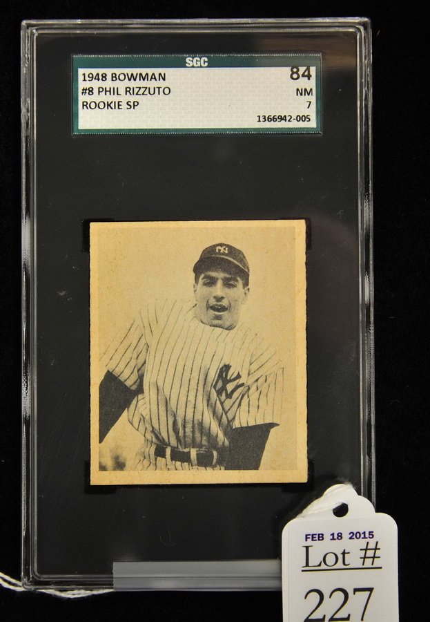 1948 Bowman Phil Rizzuto Rookie SP: SGC Graded 84 NM 7