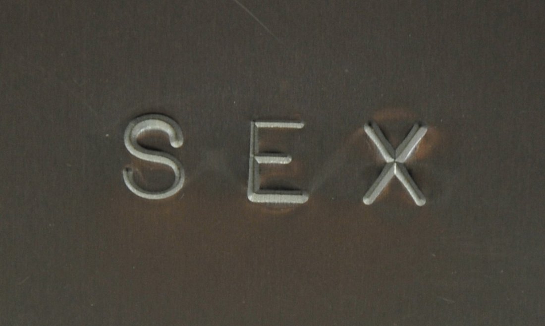 Madonna's "Sex" book with silver cover: Published by Warner Bros, photographed by Steven Meisel, with cd. Wire bound book.