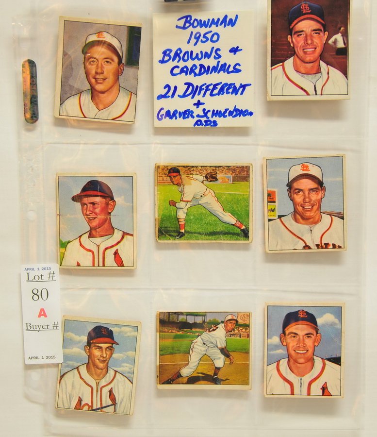 St. Louis Browns and Cardinals Collection: With Cards and Vintage Ads