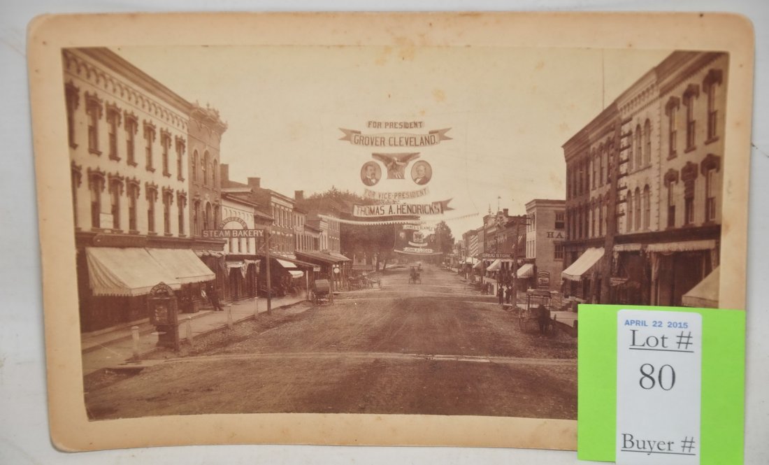 Original Photo of Grover Cleveland's Campaign 5x8: Original Photo of Grover Cleveland's Campaign 5x8