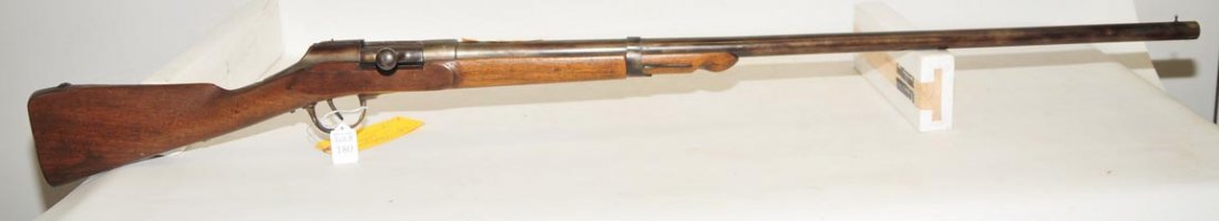 Prussian C; 1847 Dreyse Neddle Gun: This is the forerunner of the modern bolt action firearms. The gun has been modified and not in its original military configuration. The cal is .69