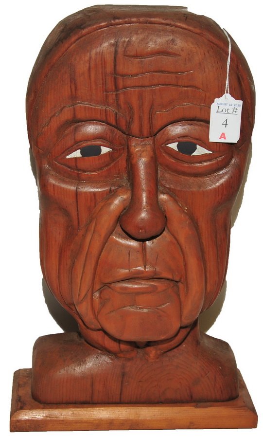 1970's Carved Figure head by CM Ela (1 of 1)