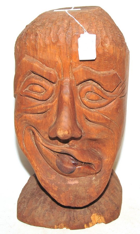 Pair of Carved Figureheads by CM Ela (1 of 3)