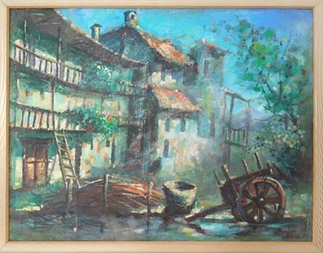 Oil on Canvas Maguel Villa Bassols 39x30 (1 of 3)