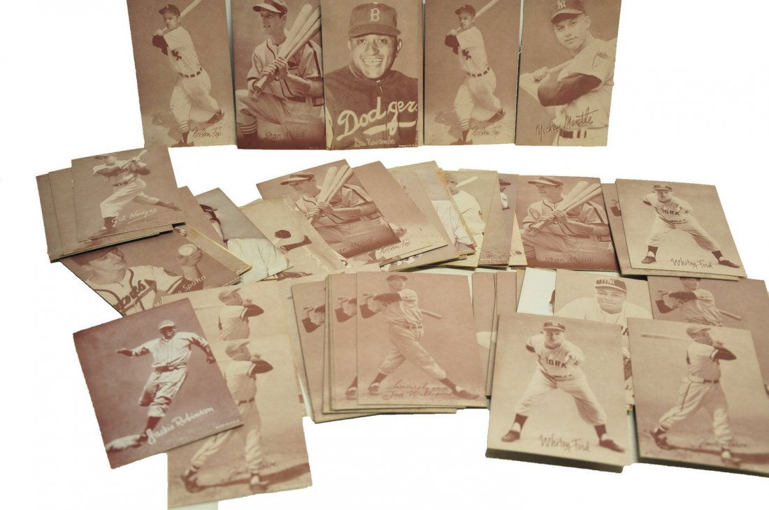 64 1947-1966 Baseball Exhibit Cards (1 of 1)