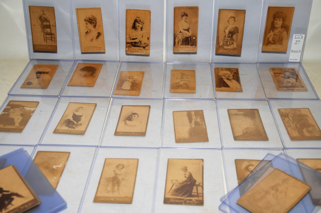 30  Large Sized 1880's Tobacco Cards Actresses (1 of 2)