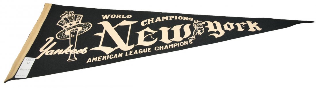 NY Yankees World Championship Pennant: NY Yankees World Championship Pennant