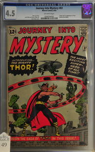 1962 Journey Into Mystery #83 Comic CGC Graded 4.5: Qualifier Off White Pages