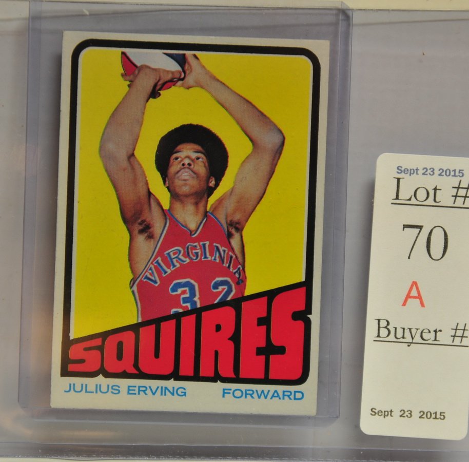 1971-72 Topps Basketball Julius Irving Rookie Card (1 of 2)