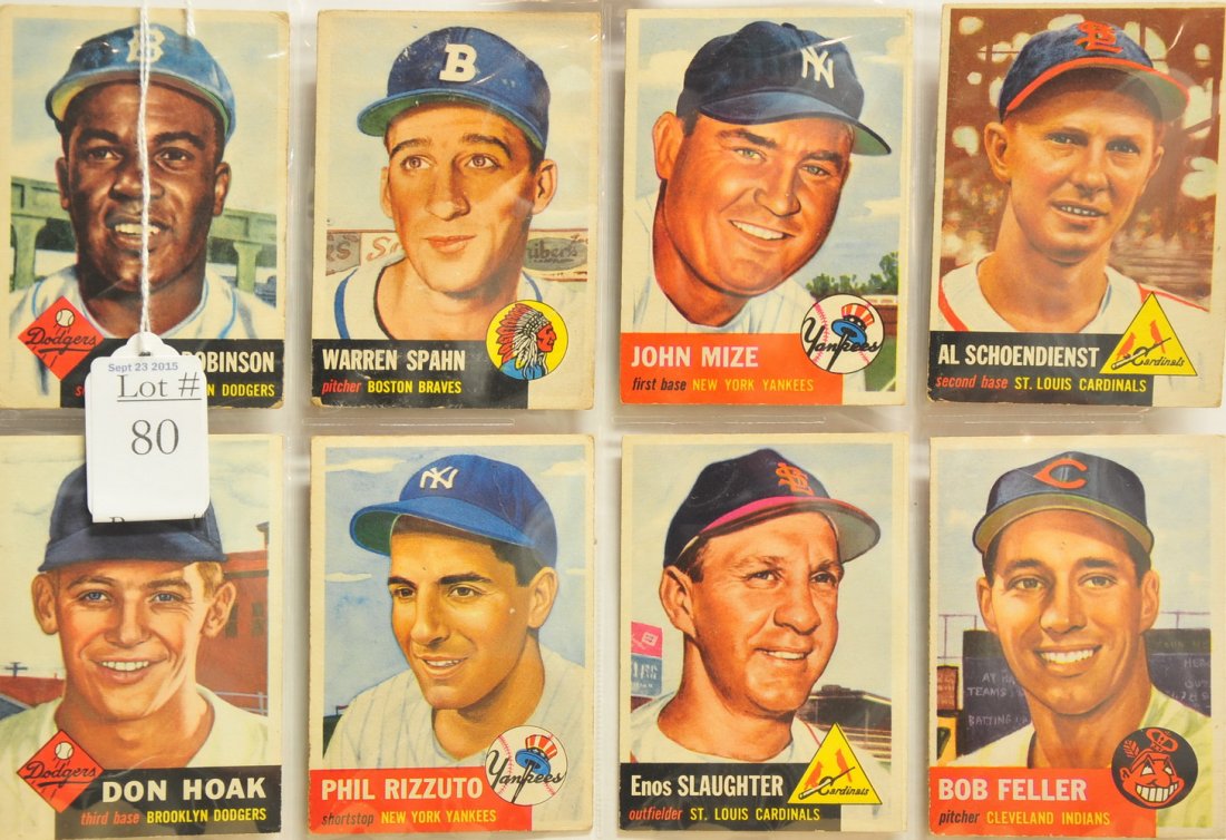 8 1953 Topps HOF/Stars Cards (1 of 2)