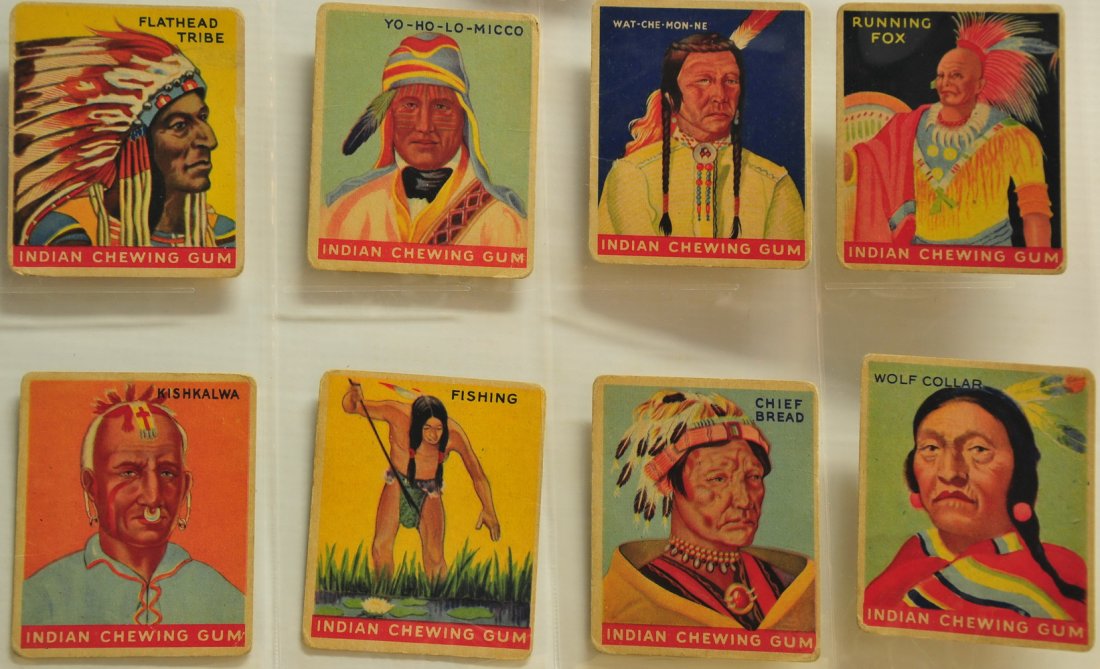 52 1930's Indian Gum Cards: 52 1930's Indian Gum Cards