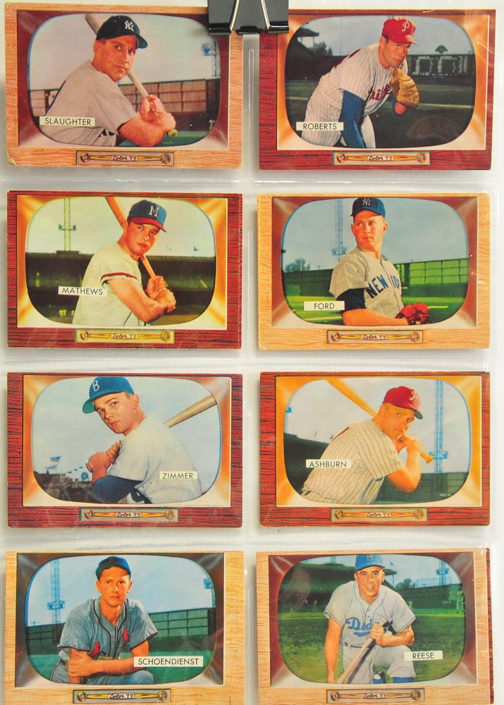 8 1955 Bowman Baseball Hall Of Famers (1 of 2)