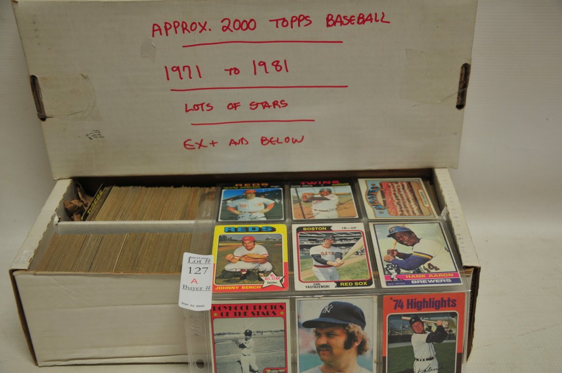 Approx. 2000 Baseball cards 1971-1981 (1 of 1)