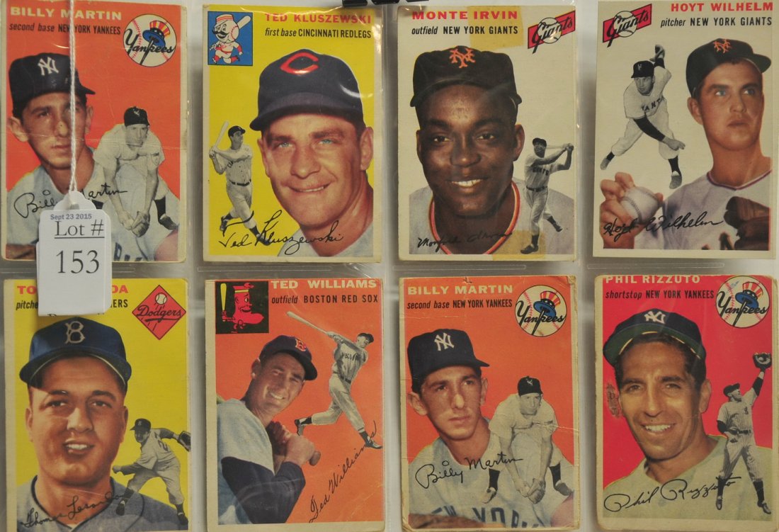 8 1954 Topps HOF Players (1 of 2)