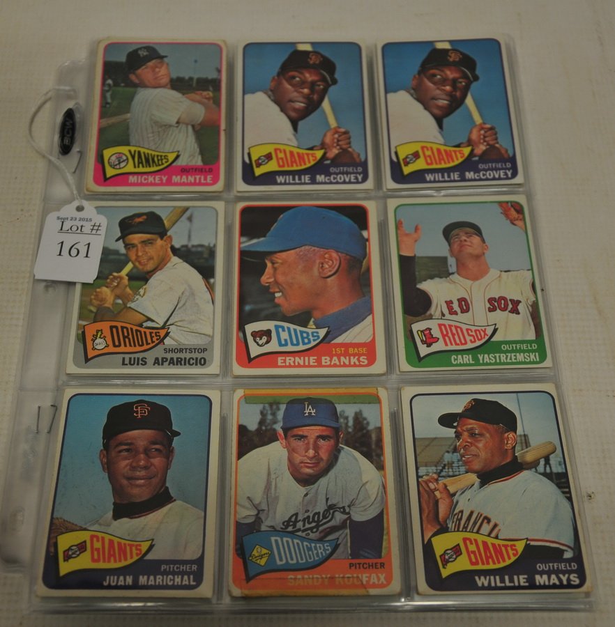 40 1965 Topps Baseball Cards Loaded With HOF (1 of 2)