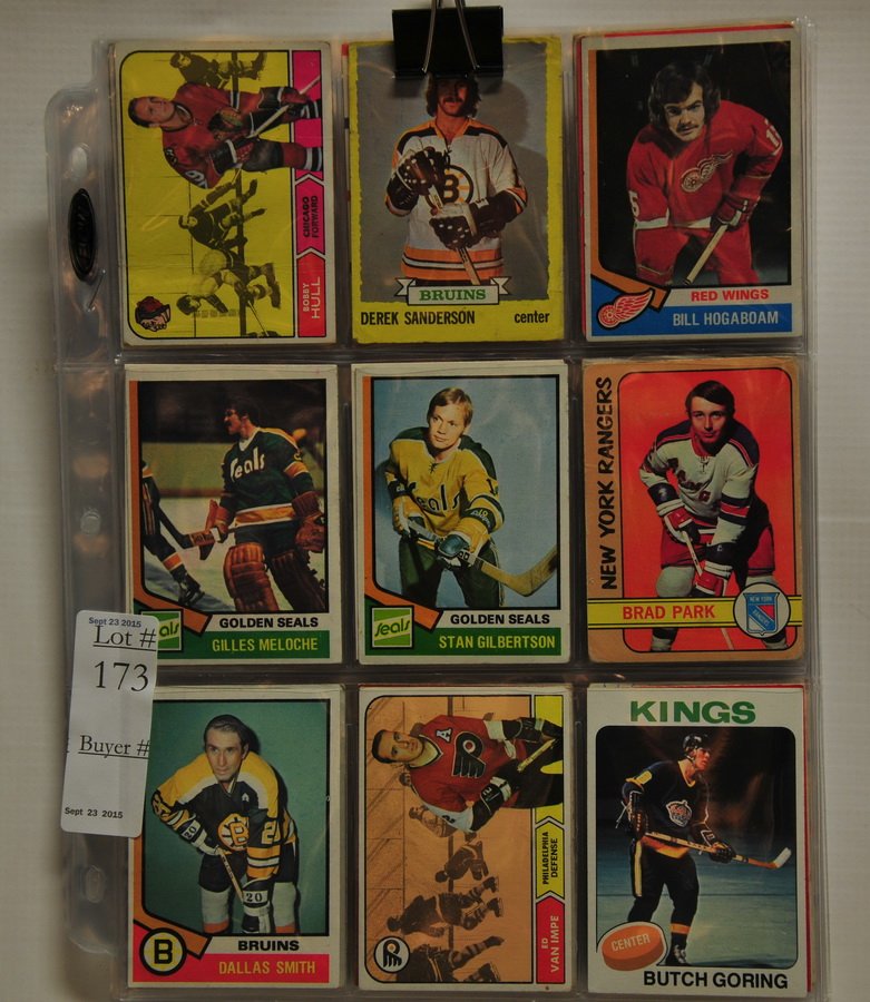 70 Old Hockey Cards 1960's and 70's, 80's: 70 Old Hockey Cards 1960's and 70's, 80's