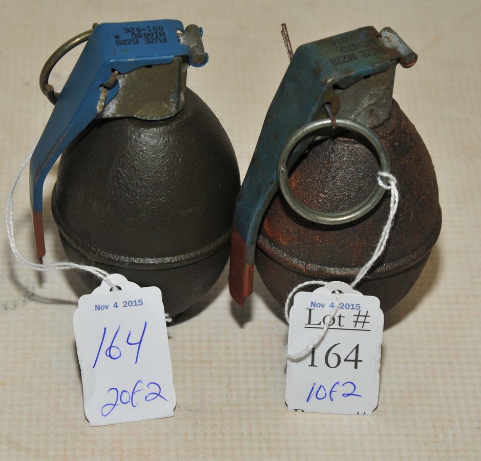 Pair of Vietnam Era Dummy Grenades: Pair of Vietnam Era Dummy Grenades
