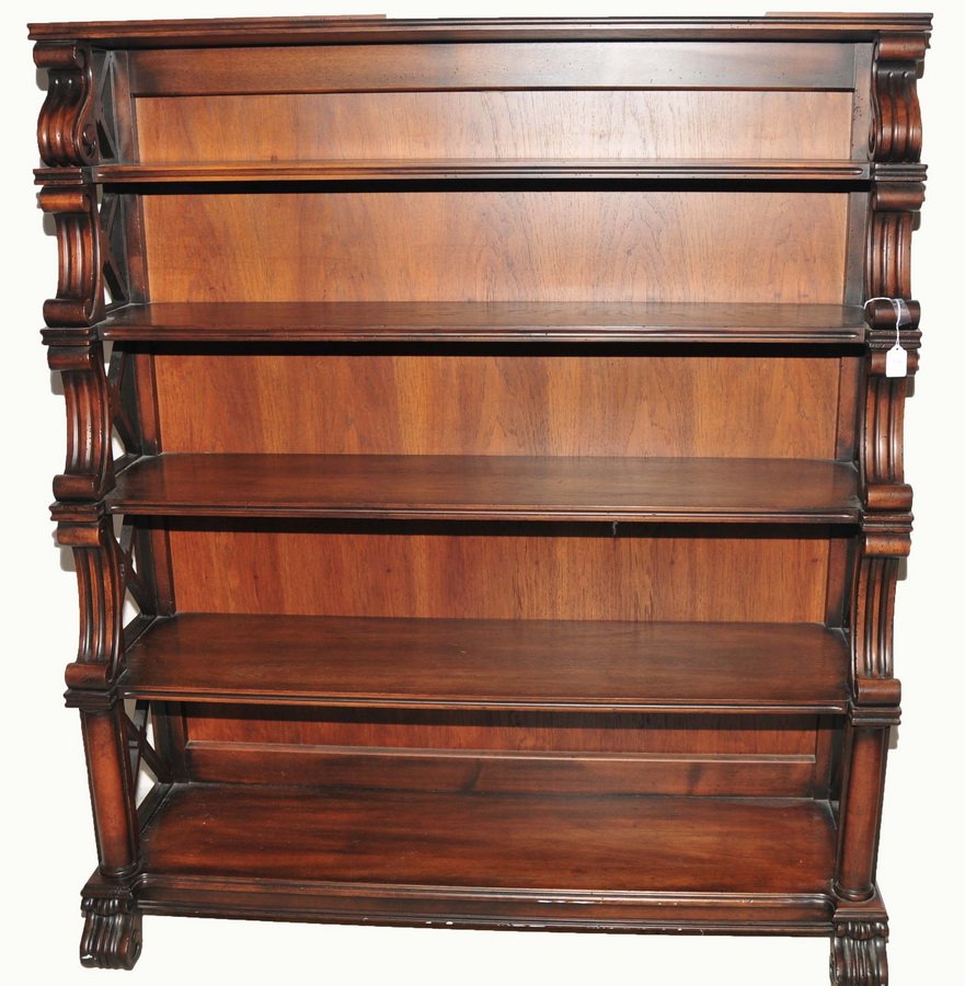 Solid Ornate Henredon Bookcase 50x57: Solid Ornate Henredon Bookcase 50x57