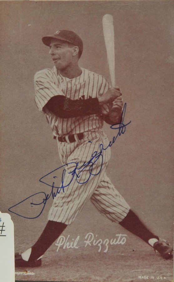 1950's Phil Rizzuto Signed Exhibit Card JSA COA (1 of 1)