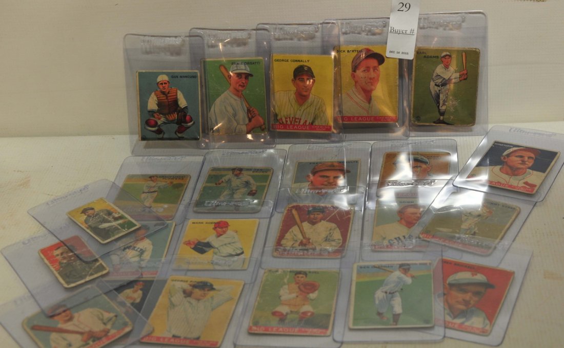 23 Pre-War Baseball Cards (1 of 2)