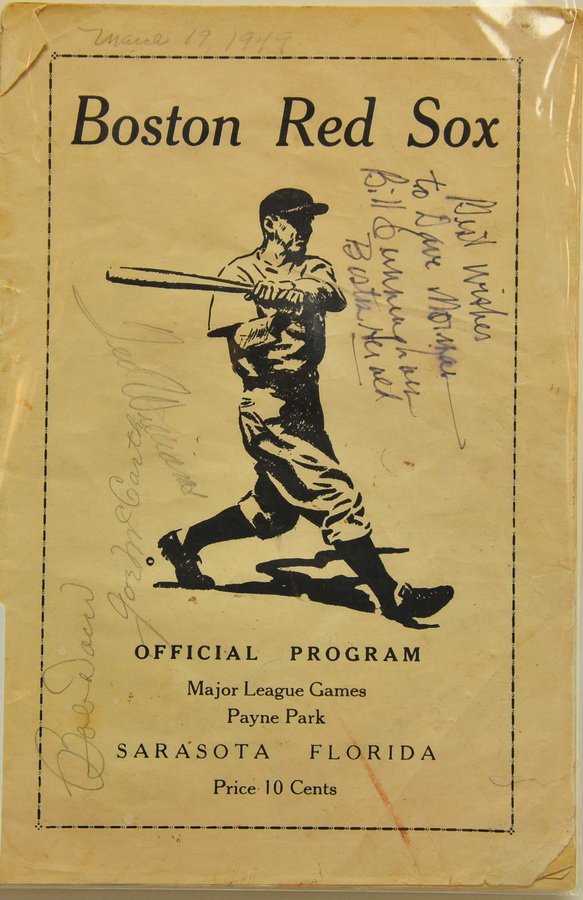 1949 Boston Red Sox Spring Training Program Signed (1 of 1)
