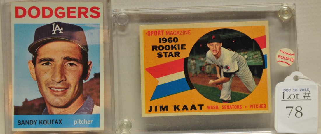 Two 1960's Topps Baseball Stars (1 of 2)