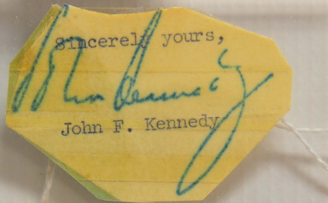 John F. Kennedy Cut Autograph (1 of 1)