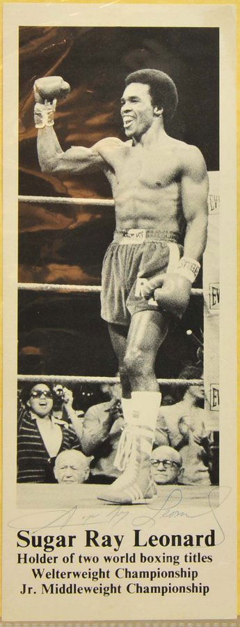Sugar Ray Leonard Autographed Photo (1 of 2)