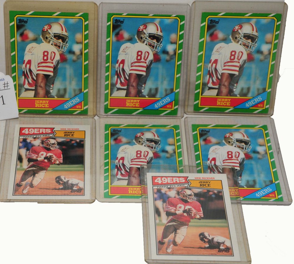 Jerry Rice Rookie Card Lot (1 of 1)