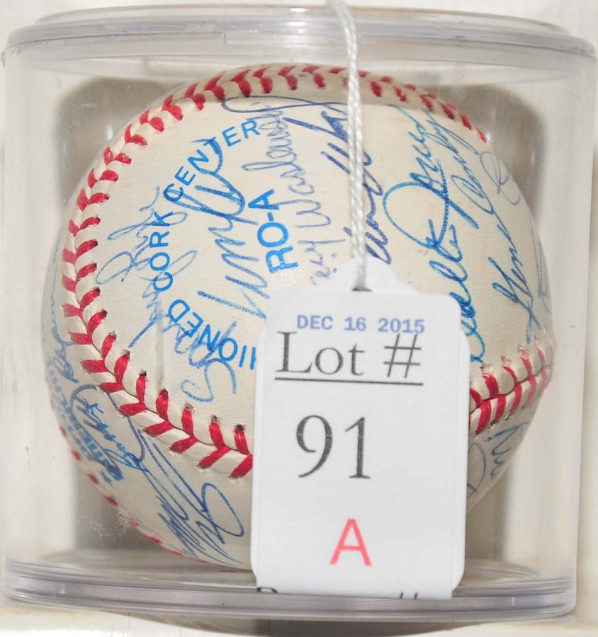 Boston Red Sox Signed All Time Greats Ball (1 of 2)