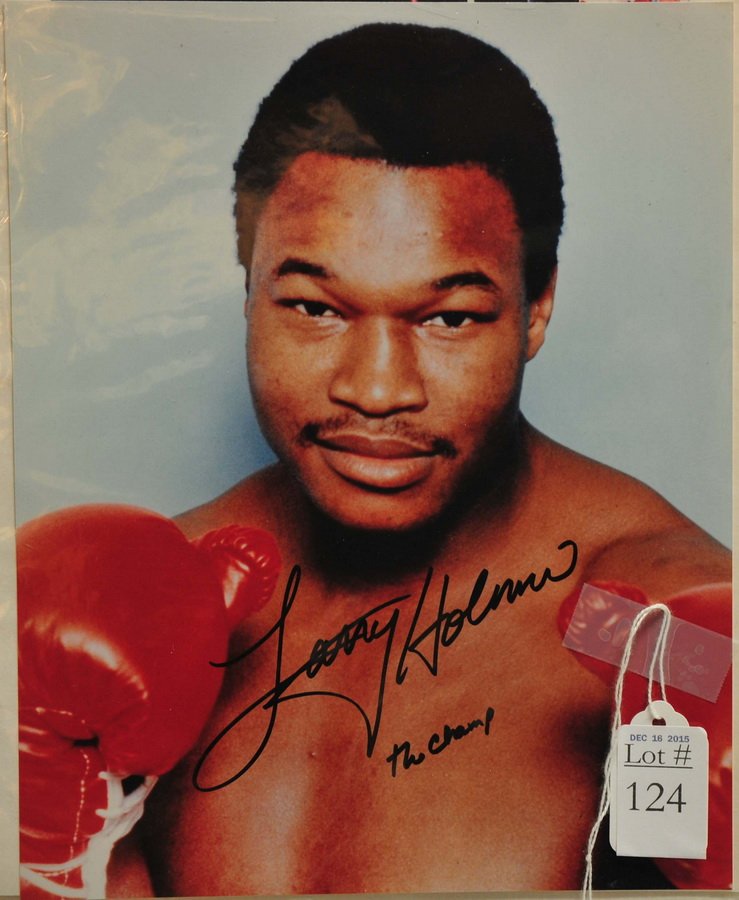 Larry Holmes signed 8x10 (1 of 2)