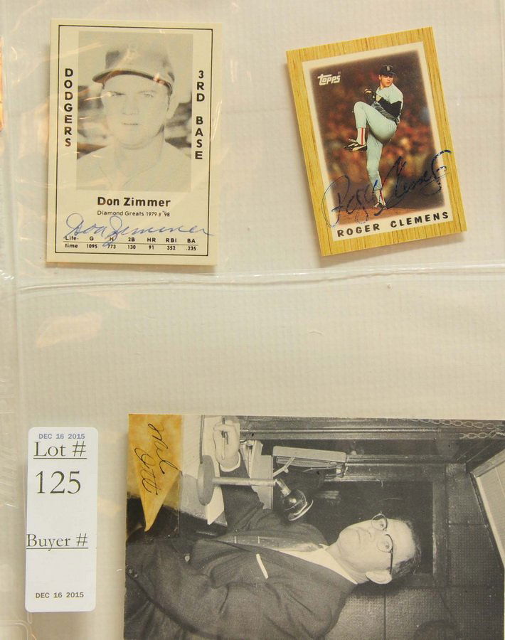 Three Baseball Autographs (1 of 1)