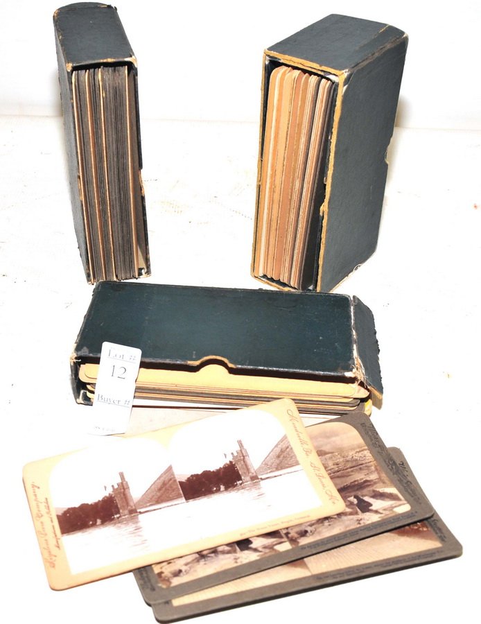 Large Collection of stereo view cards: Large Collection of stereo view cards