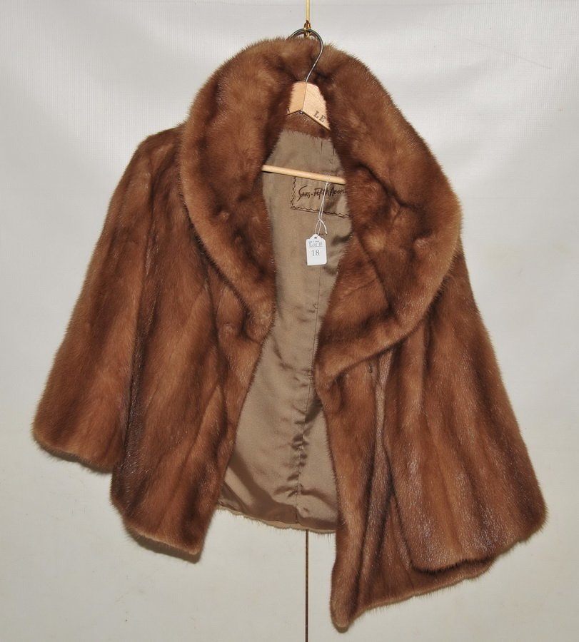 Saks Fifth Avenue Mink Jacket: Some inner lining tearing