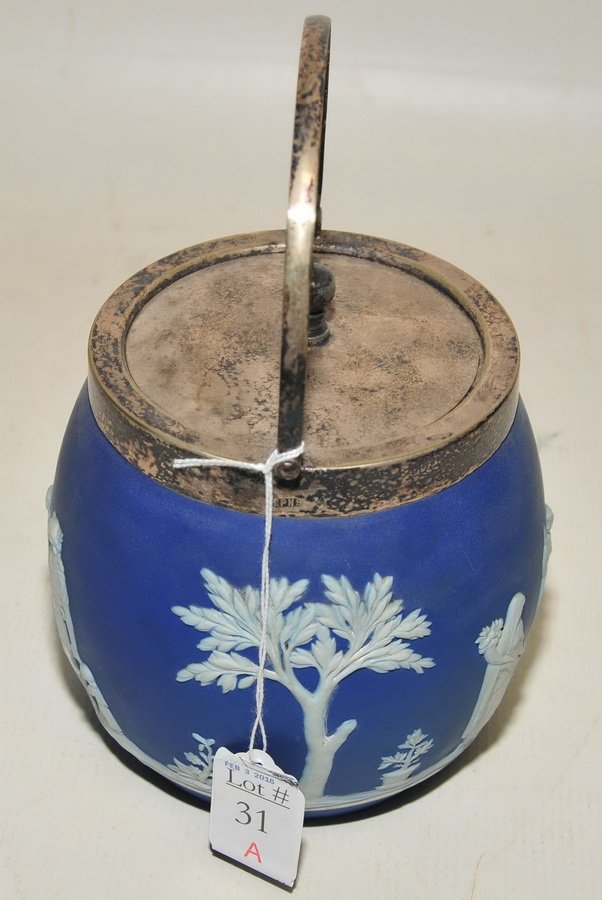 Wedgwood Jasperware Cracker jar: Wedgwood Jasperware Cracker jar