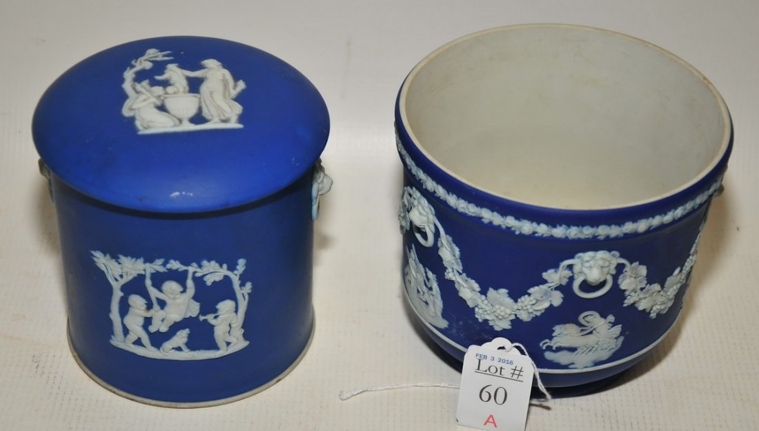 Two Pieces of Wedgwood Jasperware Blue (1 of 1)