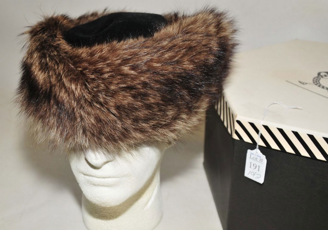 Collection of three fur hats (1 of 5)