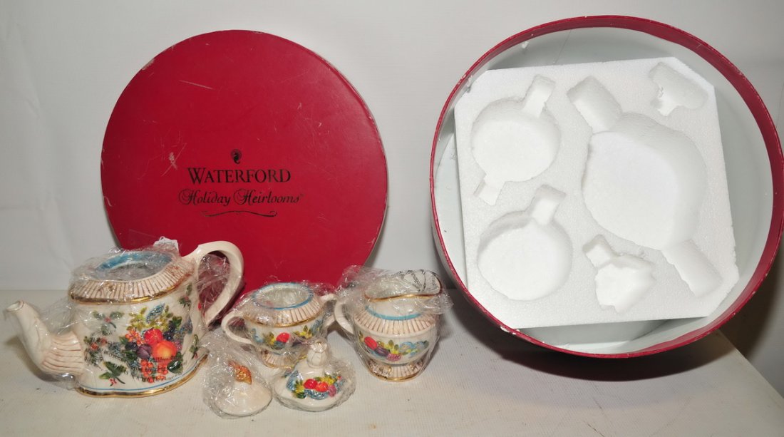 Two Waterford Crystal Holiday Heirloom sets (1 of 2)