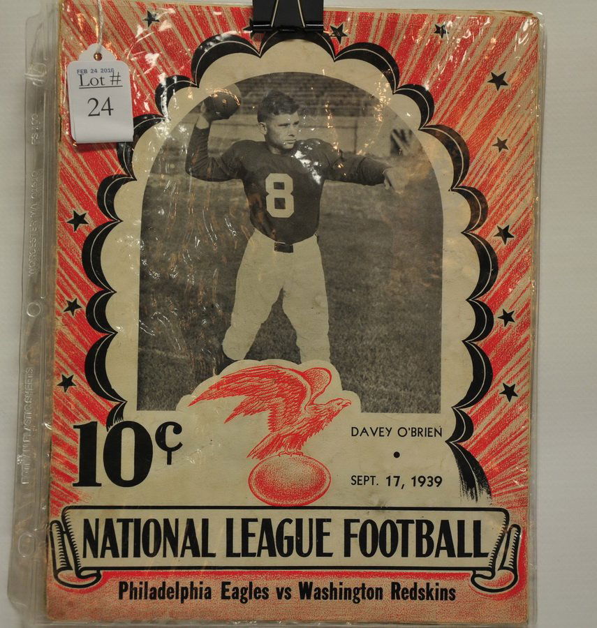 Two 1939 Eagles Football Programs (1 of 4)