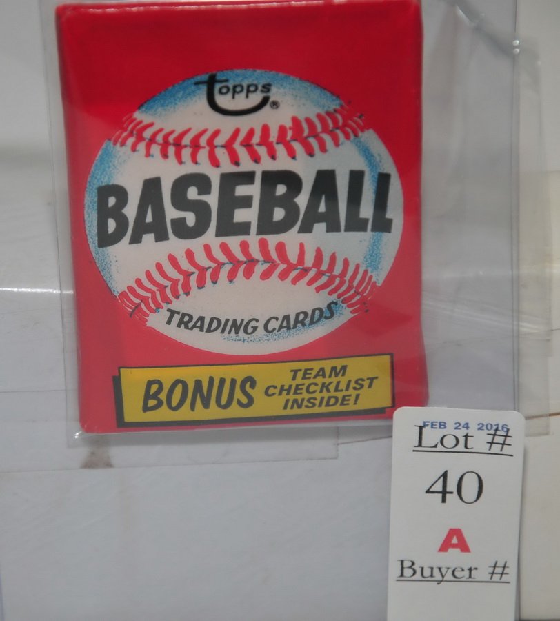 1974 Topps Unopened Wax pack (1 of 1)