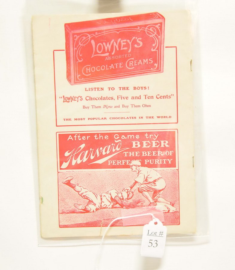 1911 Boston Red Sox Vs. Philadelphia Program (1 of 3)