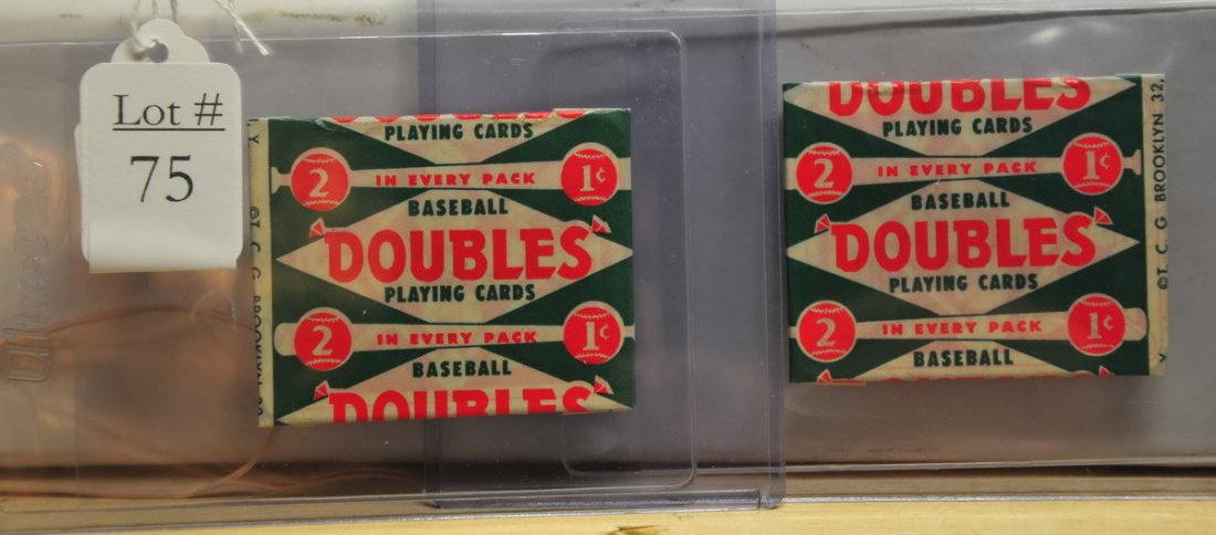 2 1952 Red Back 1 Cent Unopened Wax Packs (1 of 1)