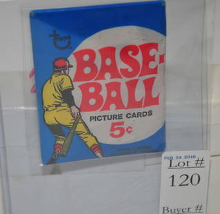 1969 Topps Unopened 5 Cent Wax Pack: 1969 Topps Unopened 5 Cent Wax Pack