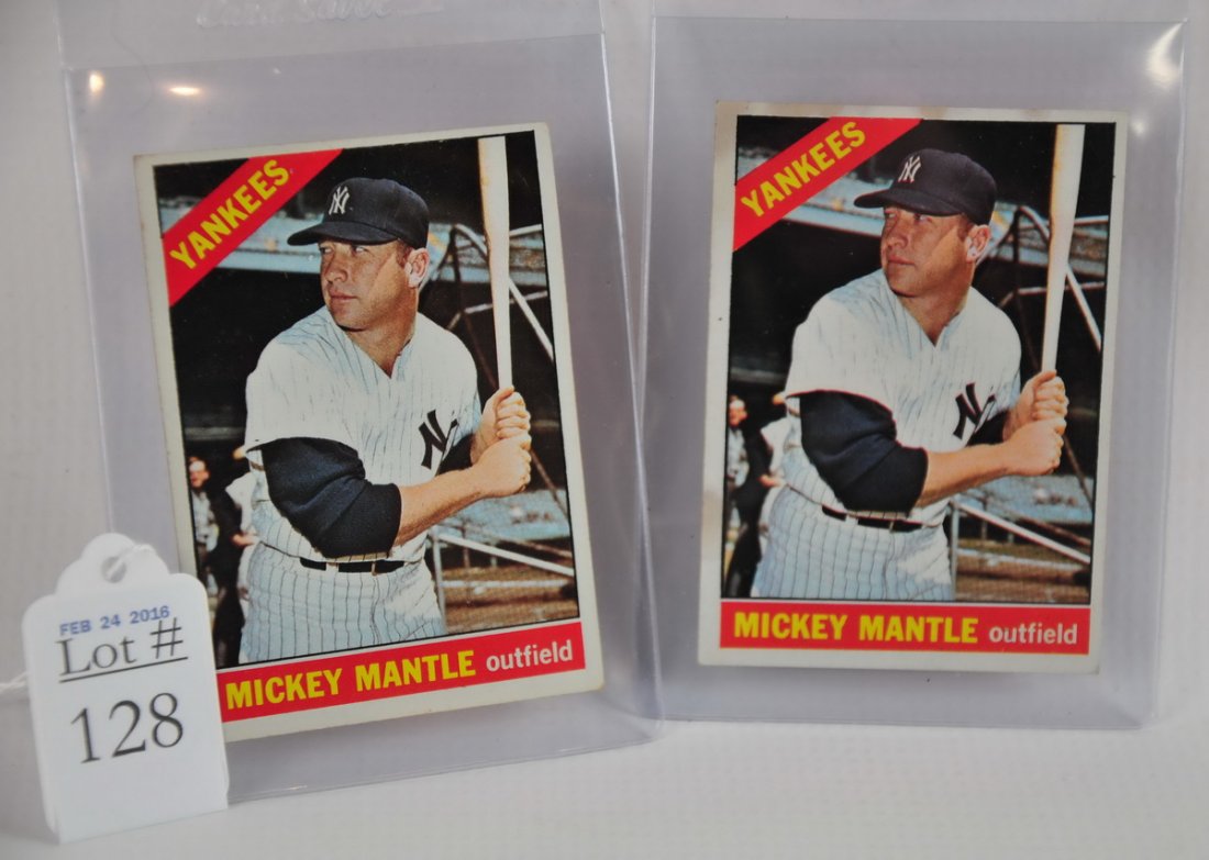 2 1966 Mickey Mantle Cards (1 of 1)