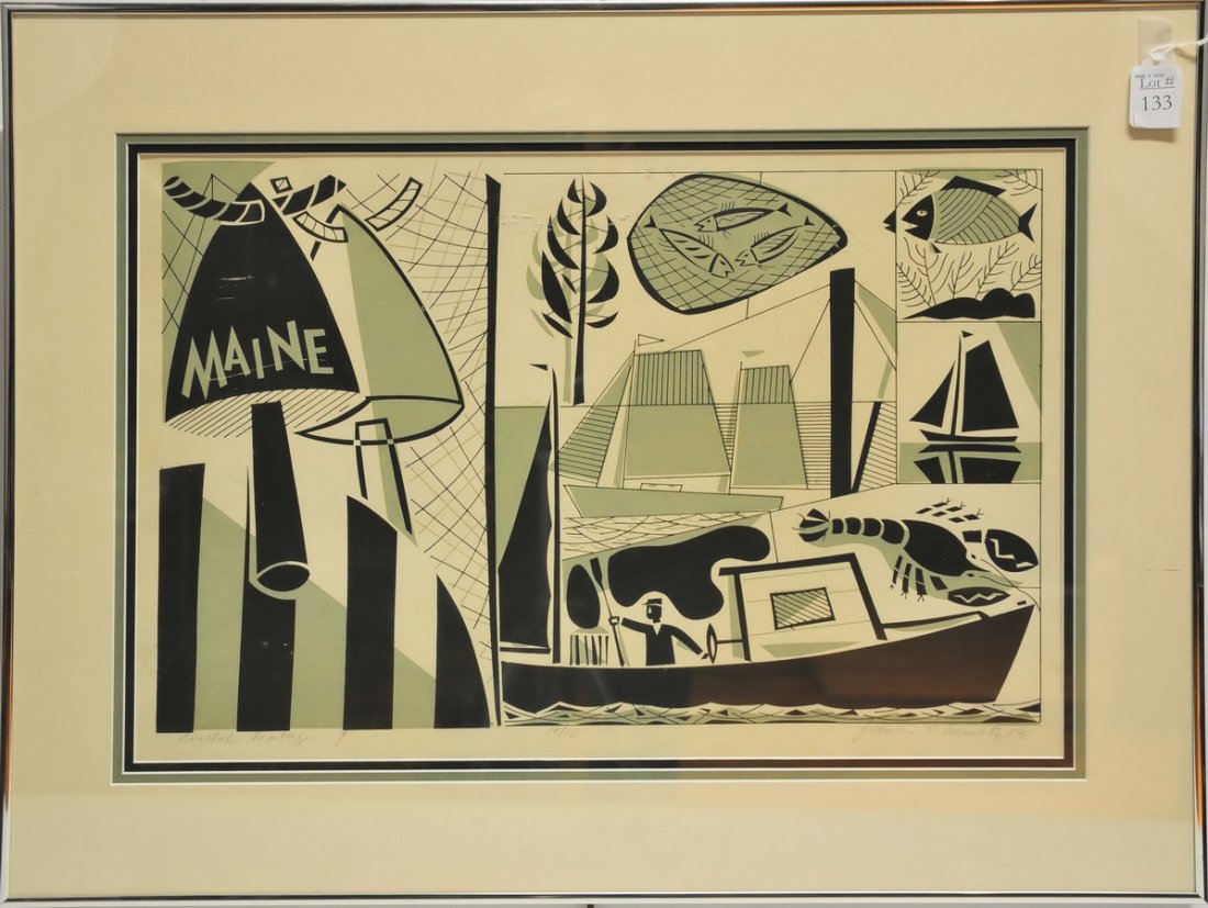 Framed serigraph pencil signed (1 of 3)