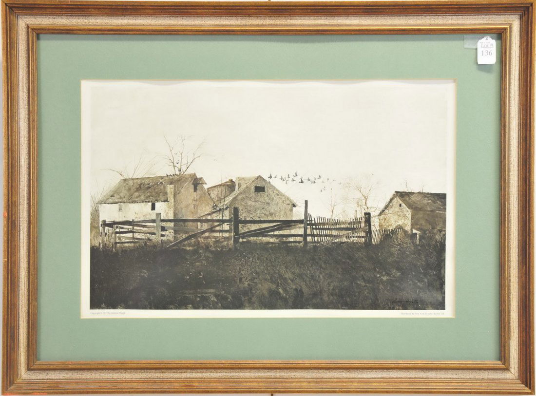 Andrew Wyeth print c. 1977 (1 of 1)