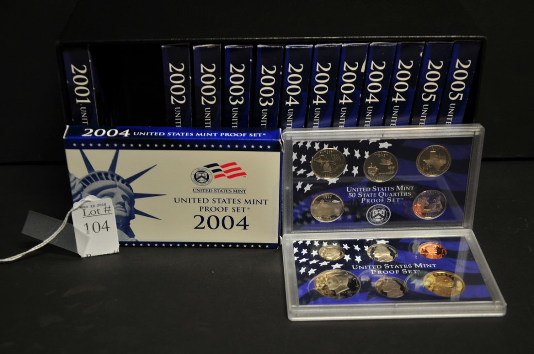 13 US Proof Sets (1 of 1)