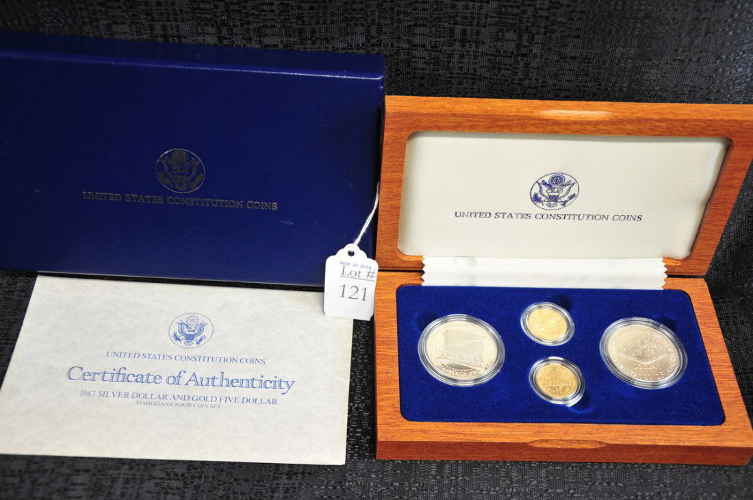 1987 US Constitution Gold and Silver Set (1 of 3)
